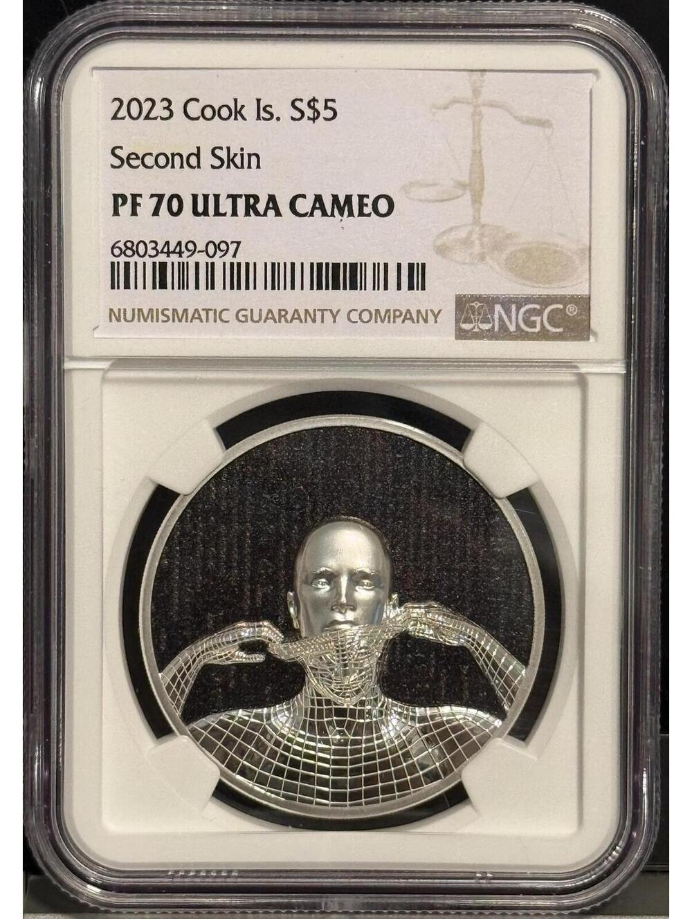 2023 Cook Islands Second Skin 1 oz Silver Proof Coin • NGC PF70 Ultra Cameo